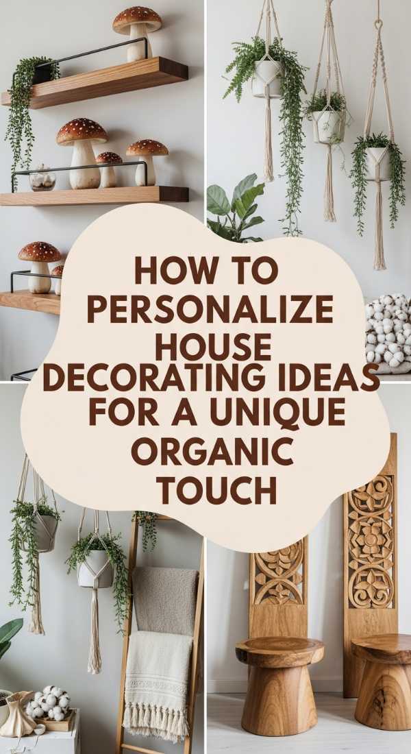 How To Personalize House Decorating Ideas For A Unique Organic Touch 69ecb07adba20
