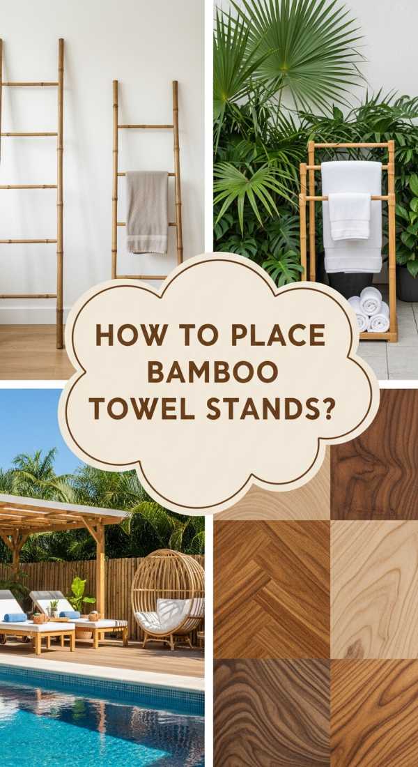 How To Place Bamboo Towel Stands For Natural Tropical Vibes 69f2f8161aabe