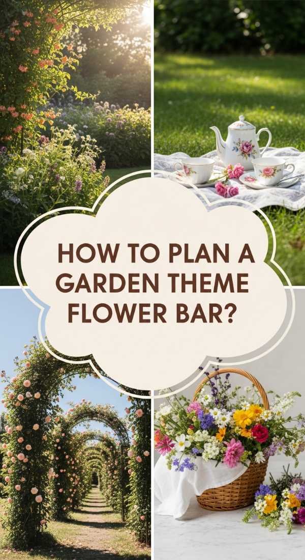 How To Plan A Garden Flower Bar Bridal Shower Theme For Pure Elegance 69f0803c0c7ff
