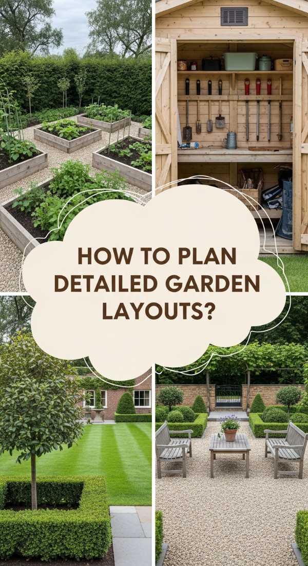 How To Plan Detailed Garden Layouts For An Organized Outdoor Sanctuary 69e6484012b89