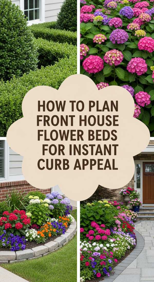 How To Plan Front House Flower Beds For Instant Curb Appeal 69df1b5de3535