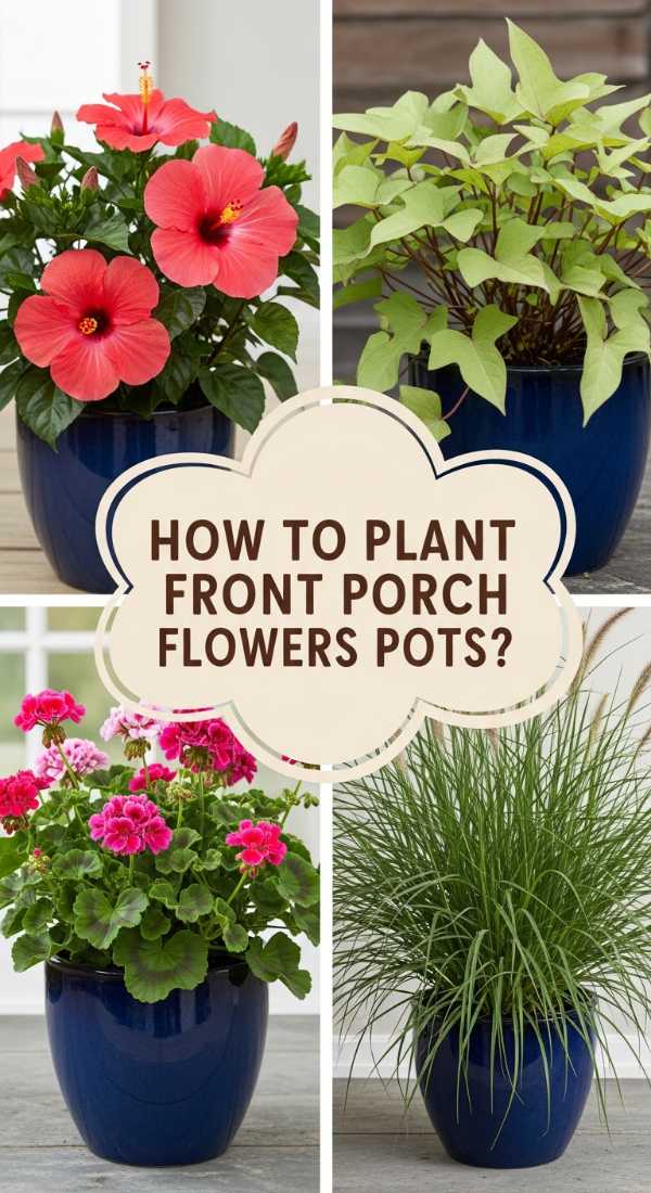 How To Plant Front Porch Flower Pots For Vibrant Summer Vibes 69edfde7574ee