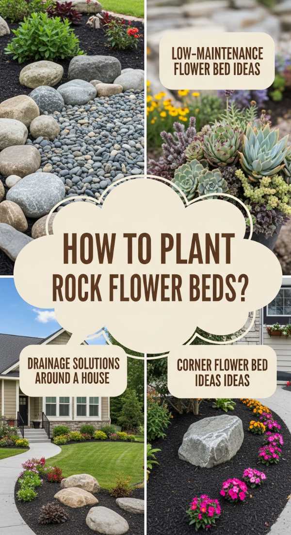 How To Plant Rock Flower Beds For A Stunning Low Maintenance Garden 69f238b445158