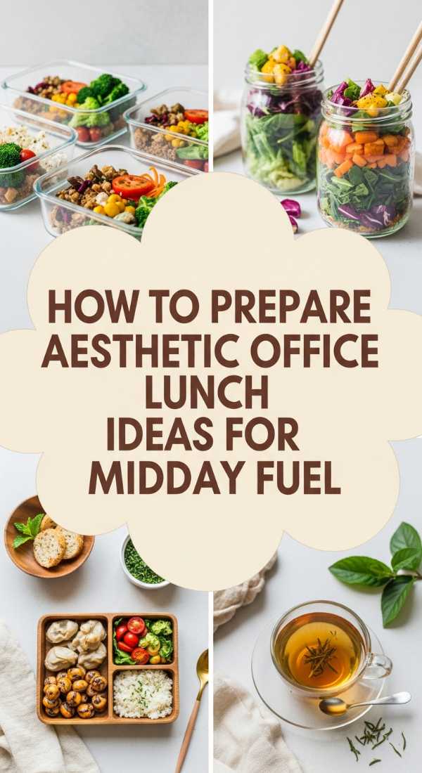 How To Prepare Aesthetic Office Lunch Ideas For Midday Fuel 69e9fb2148e73