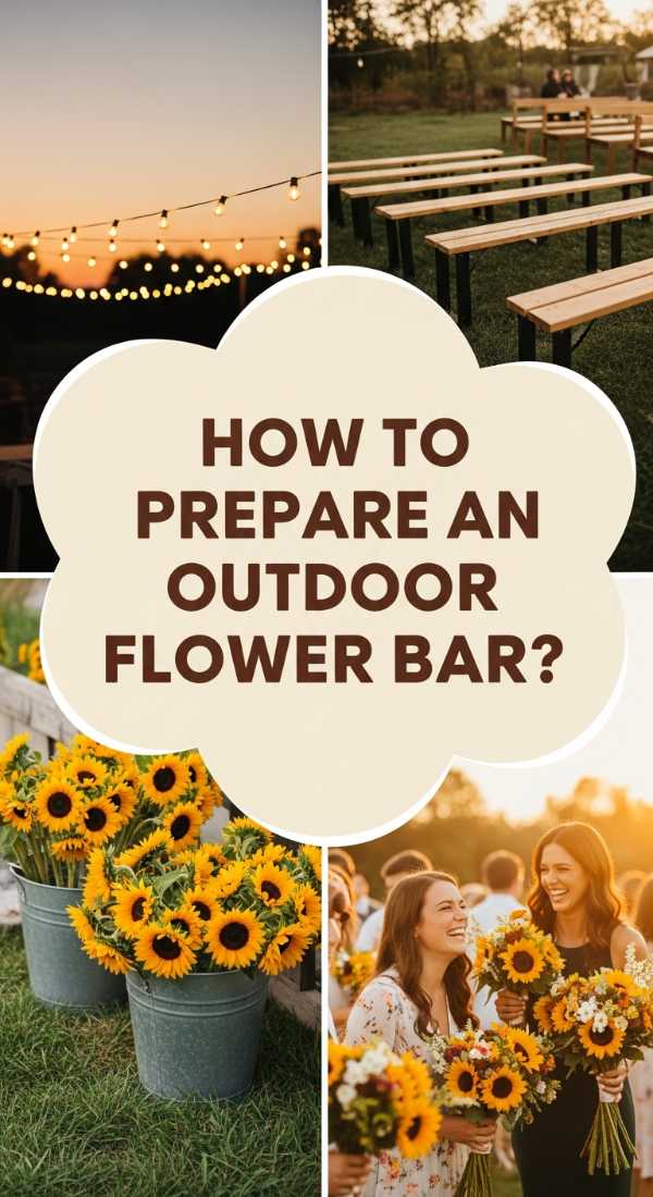 How To Prepare An Outdoor Flower Bar Set Up For A Sunset Gathering 69f0803922fbc