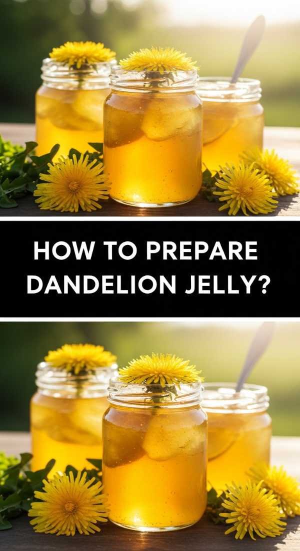 How To Prepare Floral Dandelion Jelly 69e9beba94fab