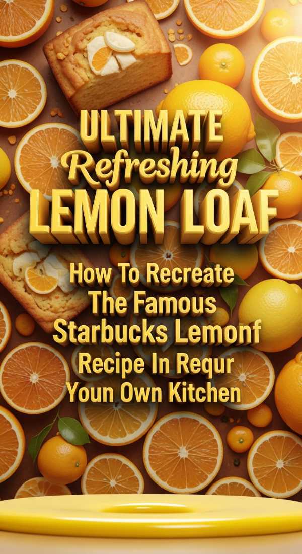 How To Recreate The Famous Starbucks Lemon Loaf Recipe In Your Own Kitchen