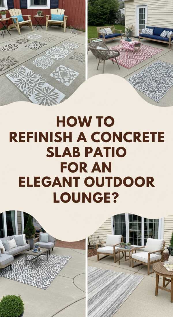 How To Refinish A Concrete Slab Patio For An Elegant Outdoor Lounge 69ef171d38c78