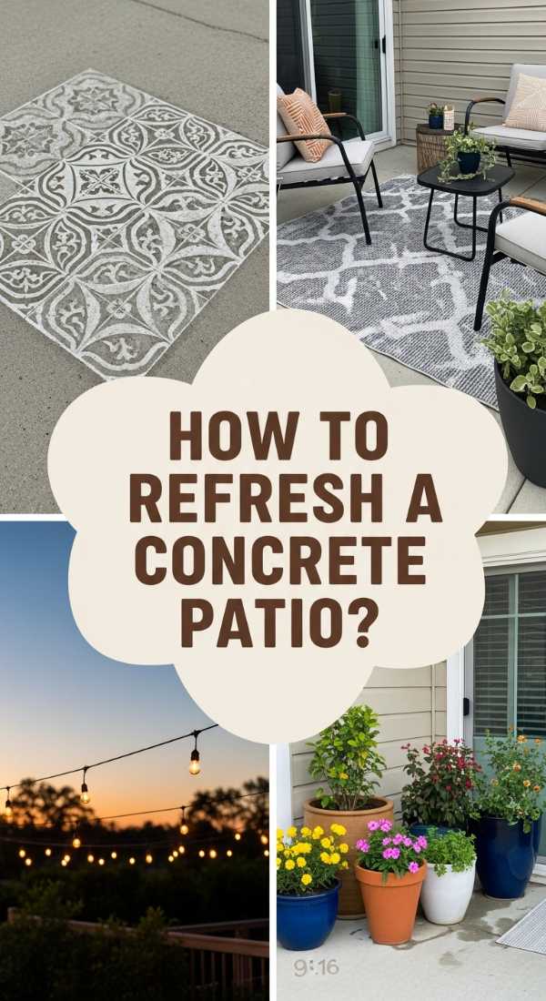 How To Refresh A Concrete Slab Patio For An Outdoor Living Room 69ef1733e297b