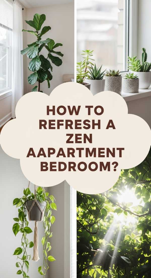 How To Refresh An Apartment Bedroom With Plants For A Zen Atmosphere 69edf9650dae1