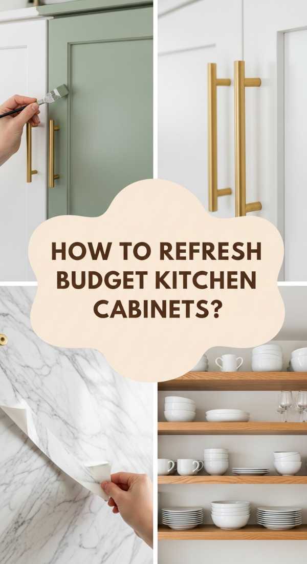 How To Refresh Budget Kitchen Cabinets For A High End Look 69e3243905694