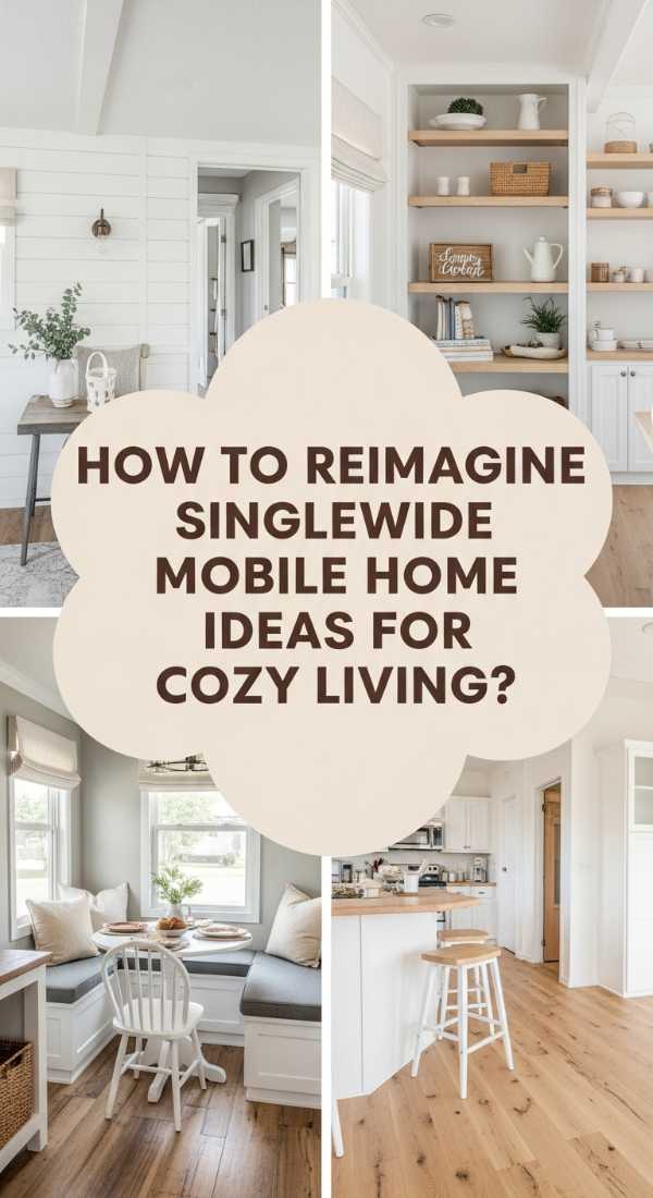How To Reimagine Singlewide Mobile Home Ideas For Cozy Living 69f23510e3612