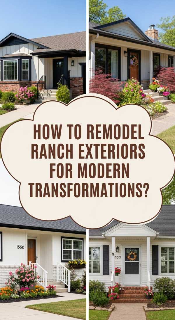 How To Remodel A Ranch Exterior For A Stunning Modern Transformation 69edfdcd49c98