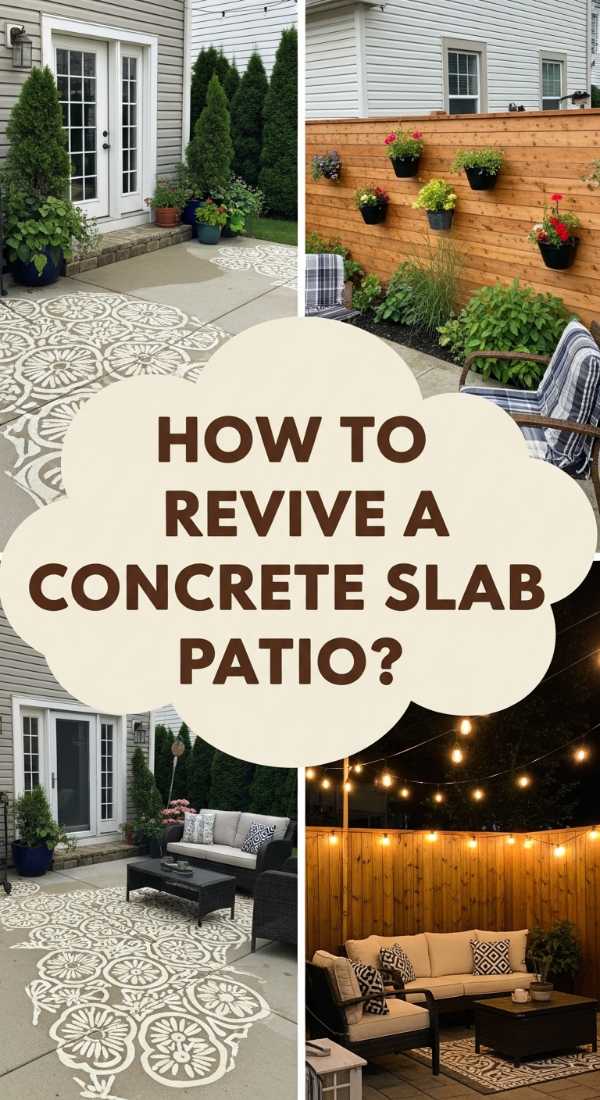 How To Revive A Concrete Slab Patio For A Secluded Sanctuary 69f238a349b5a