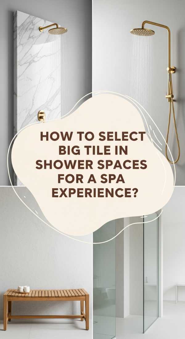 How To Select Big Tile In Shower Spaces For A Spa Experience 69f2351039583