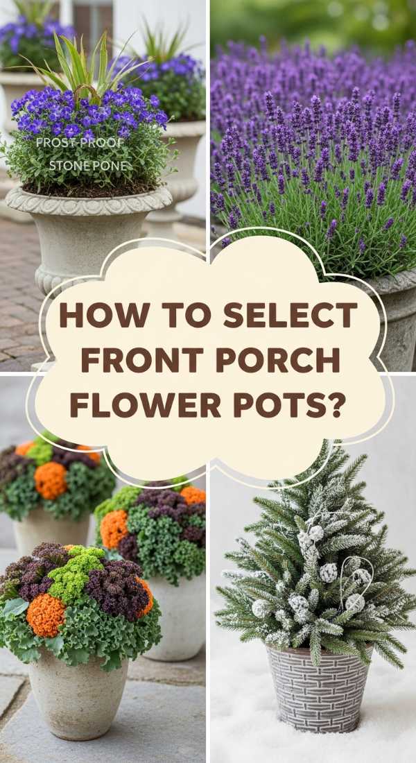 How to Select Front Porch Flower Pots for Every Season