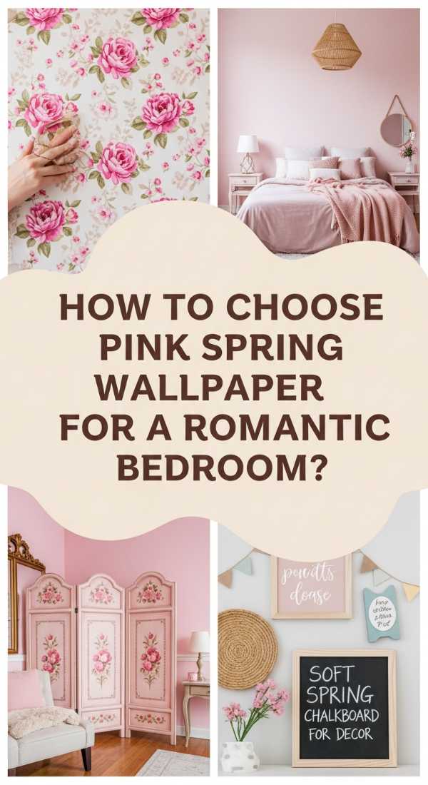 How to Select Pink Spring Wallpaper for a Soft Romantic Bedroom