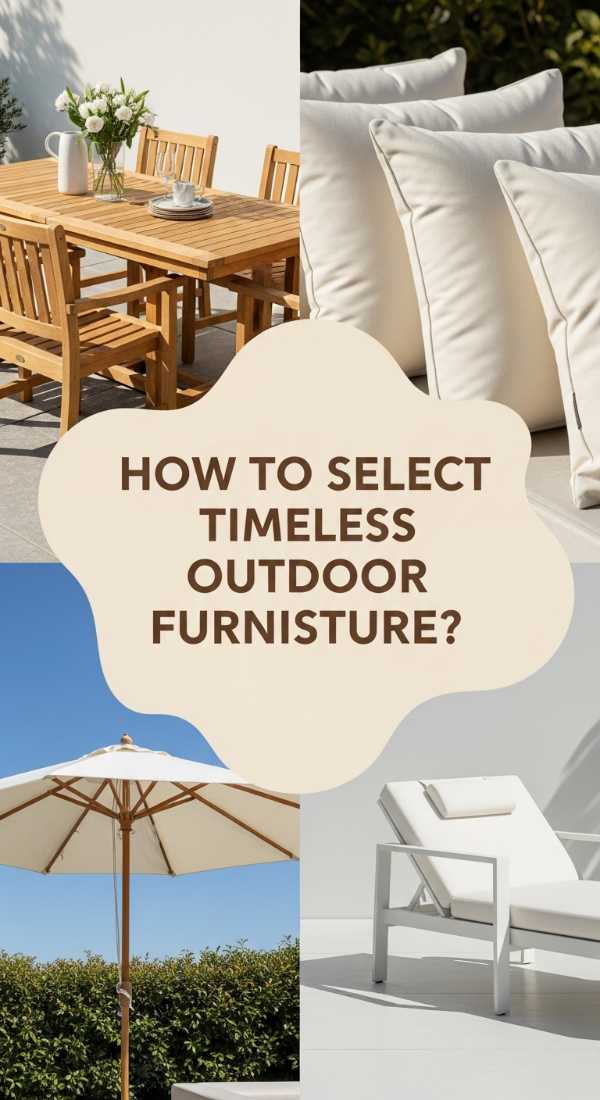 How To Select Timeless Outdoor Furniture For A Stylish Backyard Retreat 69f0804bdb3d5