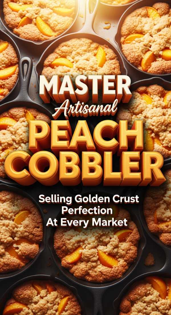 How To Sell Golden Crust Peach Cobbler At Markets 69ef8e482fa4e