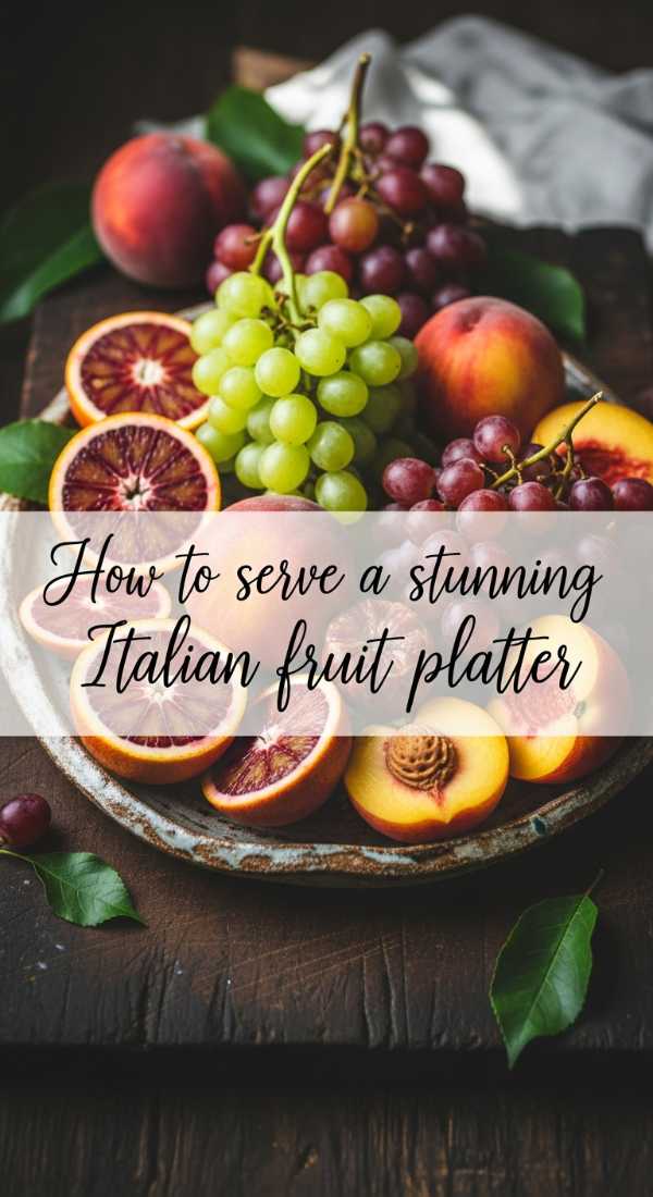 How To Serve A Stunning Italian Fruit Platter 69e3274427213