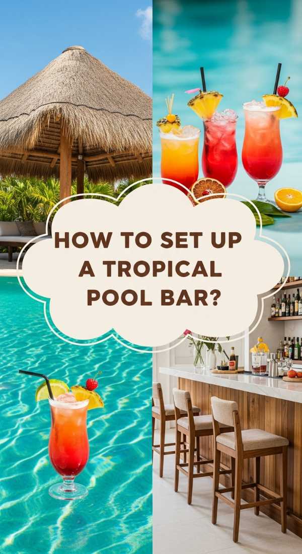 How To Set Up A Tropical Pool Bar For Summer Fun 69f238b086dd2