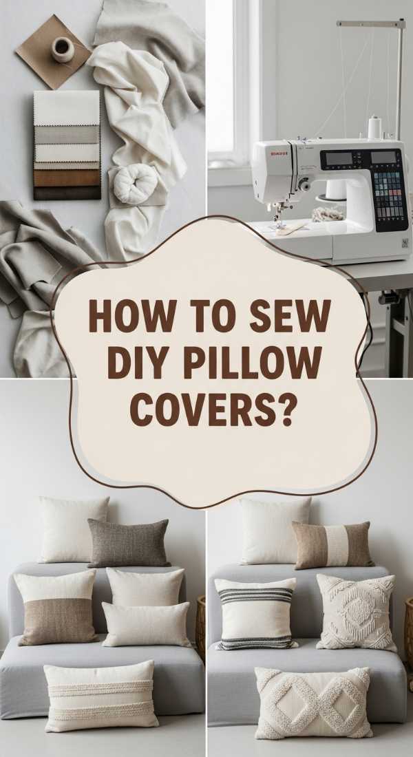 How To Sew Diy Pillow Covers For A Custom Designer Look 69ecb06427889