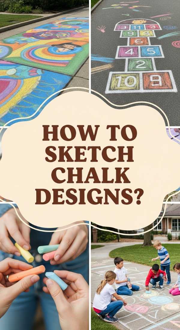How To Sketch Magical Sidewalk Chalk Designs For Whimsical Neighborhood Fun 69f238a3a532b