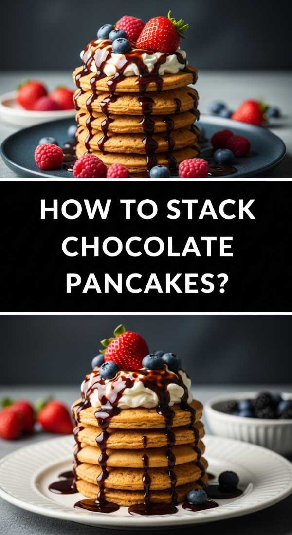 How To Stack Chocolate Pancakes 69eba56657021