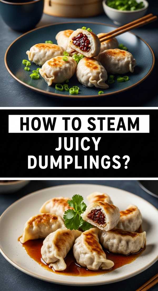 How to steam juicy dumplings
