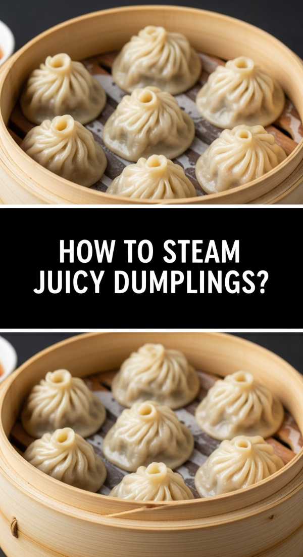 How to steam juicy dumplings?