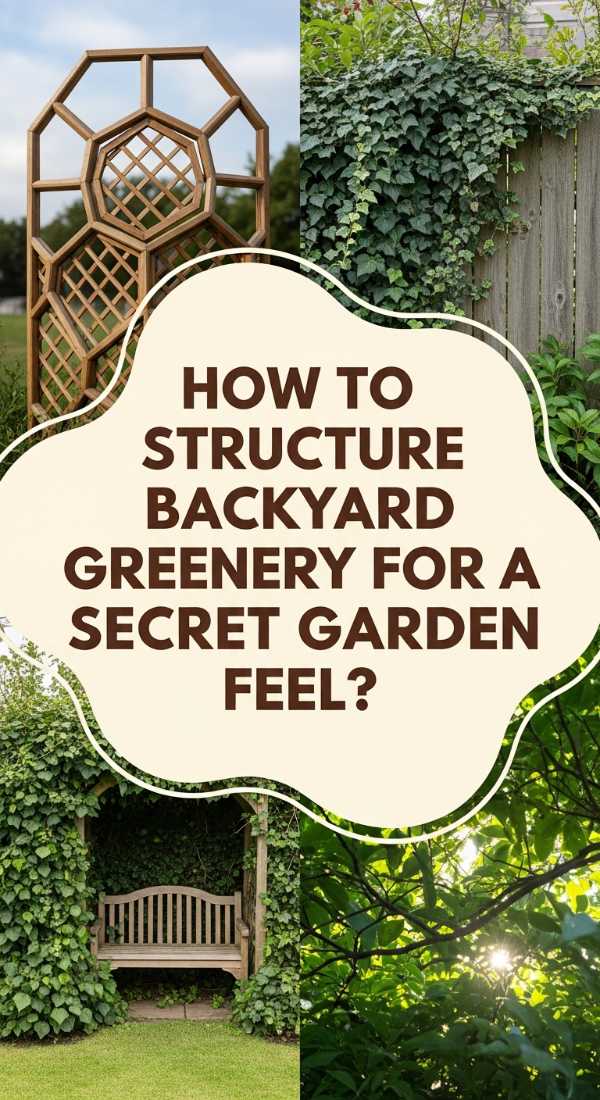 How To Structure Backyard Greenery For A Secret Garden Feel 69edfbf723334