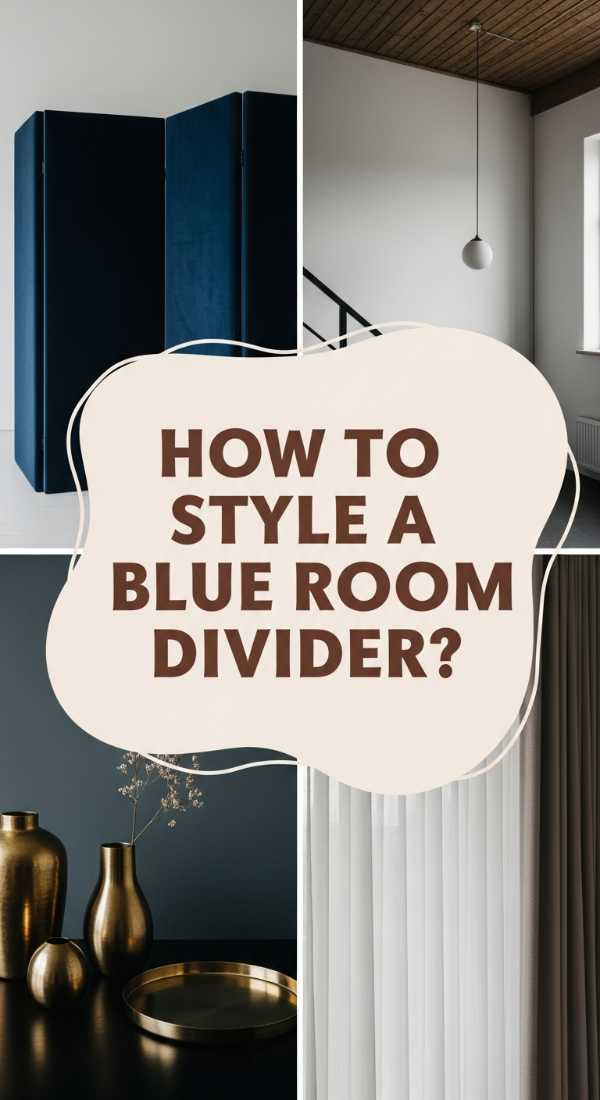 How To Style A Blue Room Divider For A Chic Studio Layout 69dde907cb66c