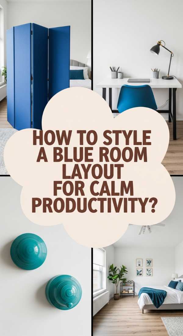 How To Style A Blue Room Layout For Calm Productivity 69edfbf4ab427