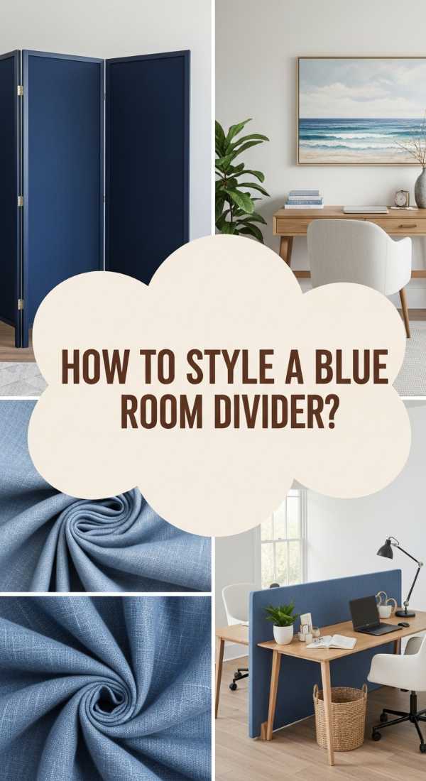 How To Style A Coastal Blue Room Partition For Private Home Office Bliss 69ecad0337c3f