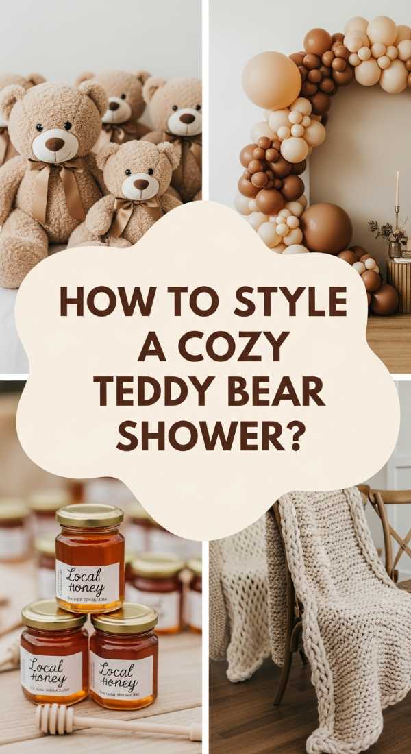 How To Style A Cozy Teddy Bear Baby Shower For A Warm Welcoming Atmosphere 69eb410752548