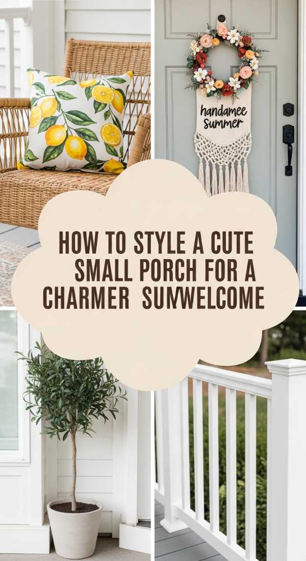 How To Style A Cute Small Porch For A Charming Summer Welcome 69df1b5cd0196