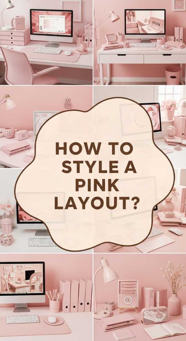 How To Style A Dreamy Pink Layout For A Chic Workspace Aesthetic 69e7245b93f28