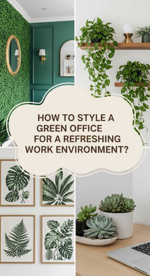 How To Style A Green Office For A Refreshing Work Environment 69f2f80a33da8