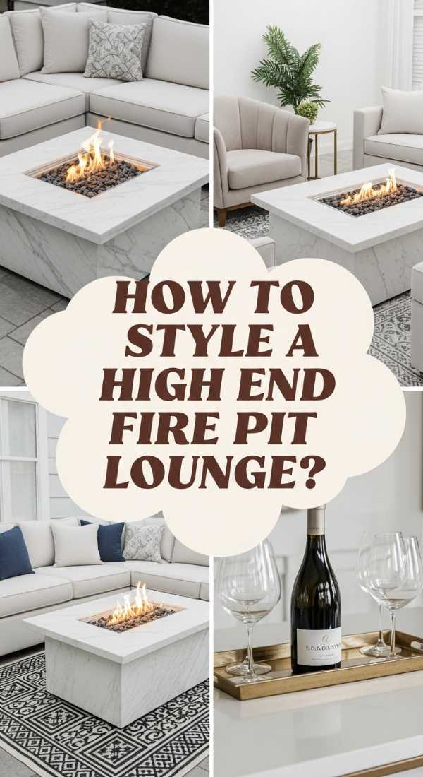 How To Style A High End Fire Pit Lounge Area For Gourmet Smores Parties 69f07efc347b7
