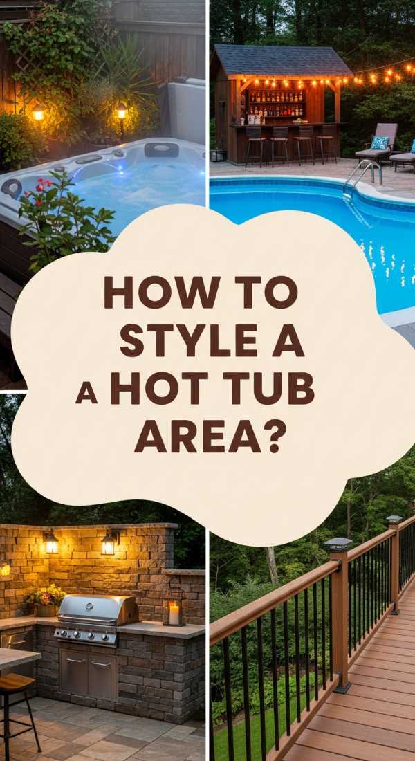 How To Style A Hot Tub Area For Ultimate Home Relaxation 69ef1236c5ff7