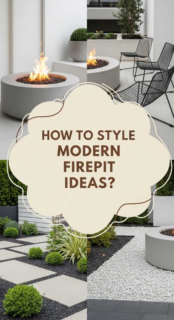 How To Style A Modern Outside Fire Pit For Chic Gatherings 69f081fbea6e6