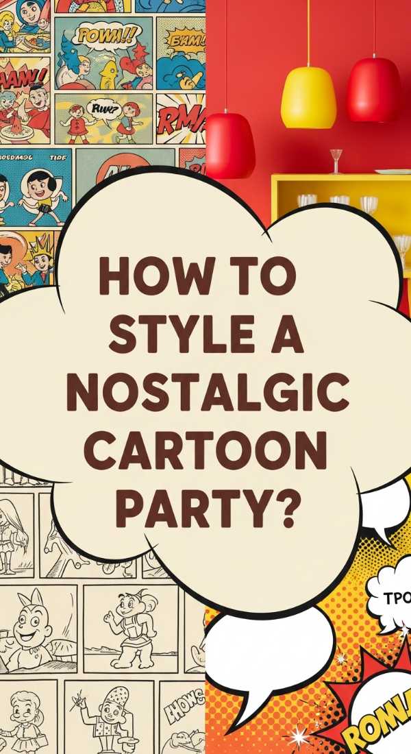 How To Style A Nostalgic Cartoon Party For A Trip Down Memory Lane 69eb4106c6976