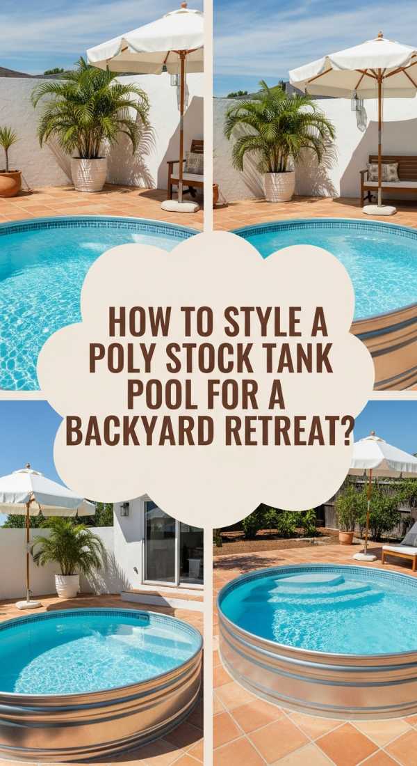How To Style A Poly Stock Tank Pool For A Backyard Retreat 69f2350fc415f