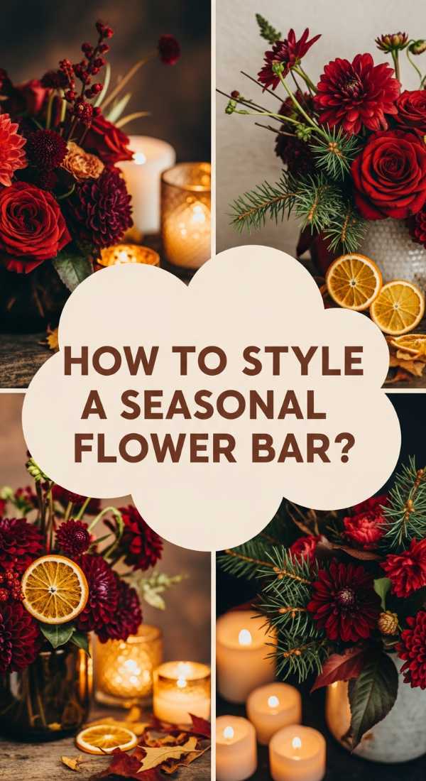 How To Style A Seasonal Flower Bar For A Cozy Holiday Gathering 69f0803cb69cf