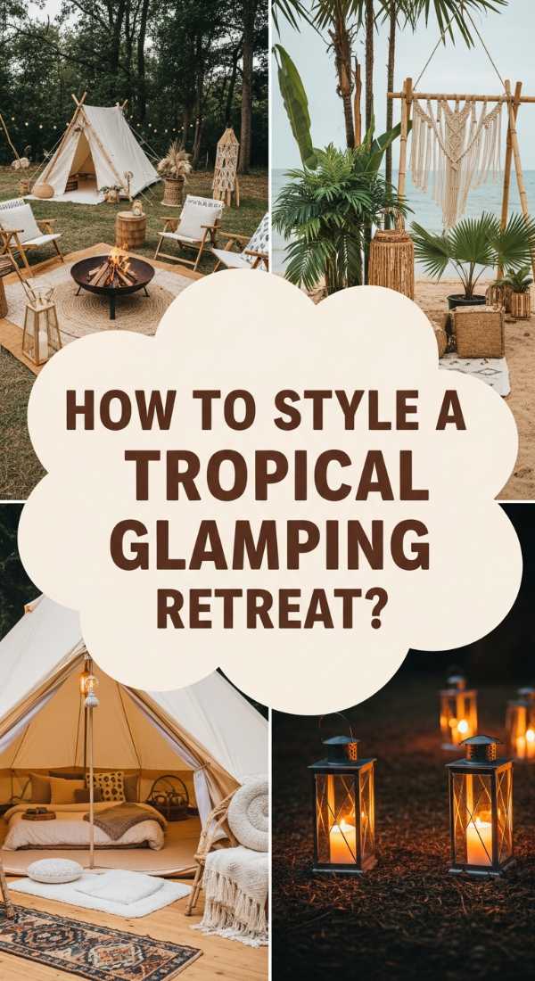How To Style A Tropical Glamping Retreat For A Relaxing Getaway 69edf9699bcee