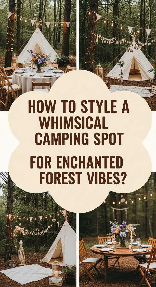 How To Style A Whimsical Camping Spot For Enchanted Forest Vibes 69e72283d9b47