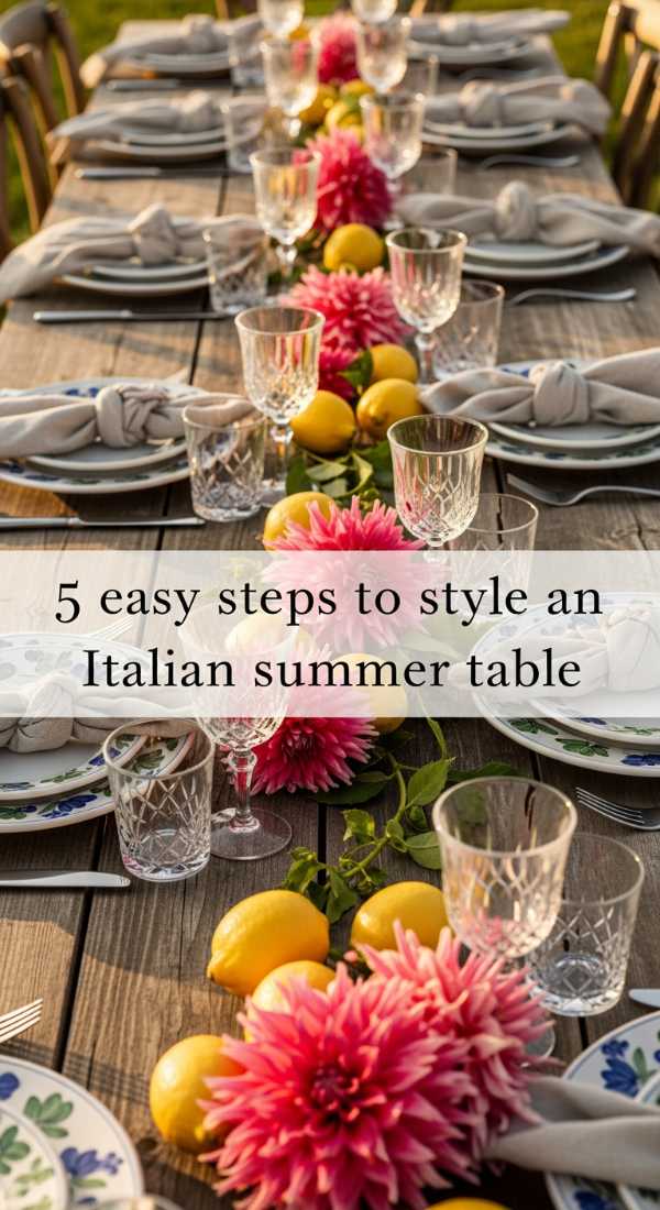 How To Style An Italian Summer Tablescape In 5 Steps 69e32744df83d
