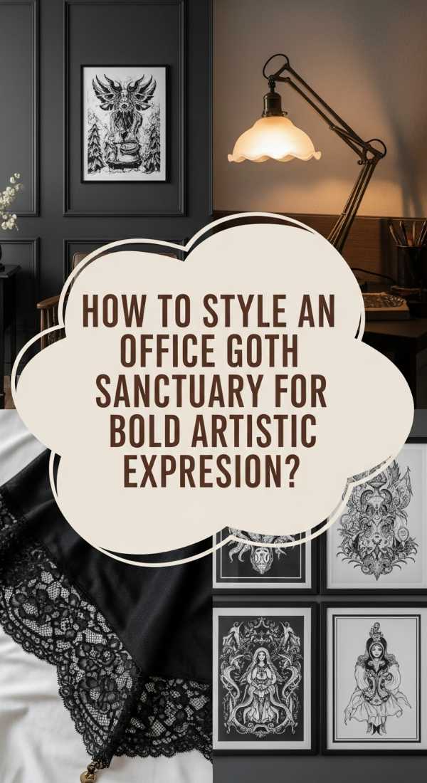 How To Style An Office Goth Sanctuary For Bold Artistic Expression 69ef17119df0a
