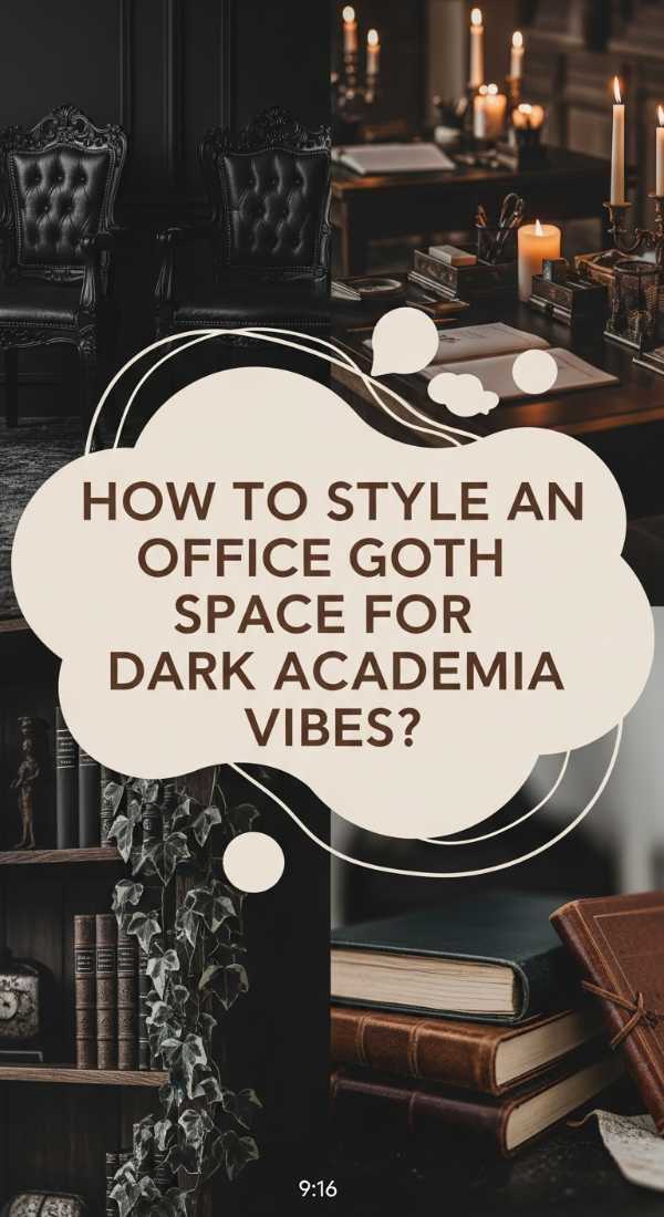 How To Style An Office Goth Space For Dark Academia Vibes 69df1b525861b