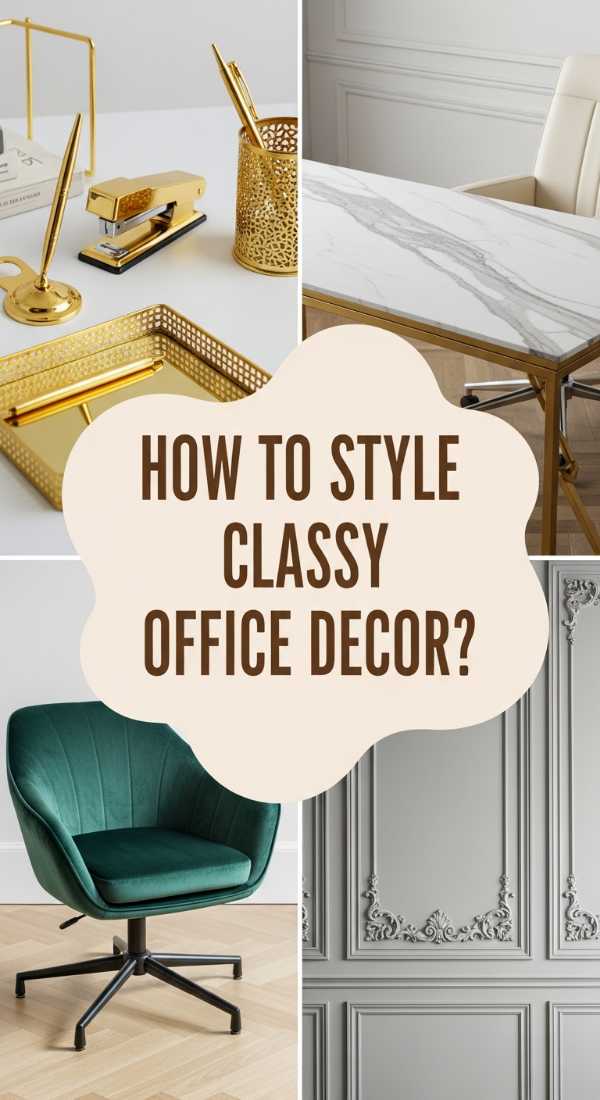 How To Style Classy Office Decor For A Professional First Impression 69e9fb255feee